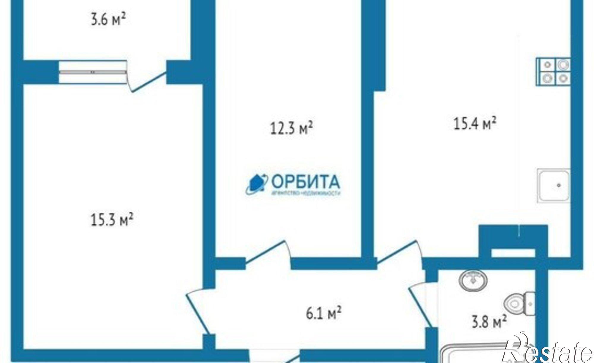 Купить квартиру за 6 200 000 рублей на ул Тальниковая, 1