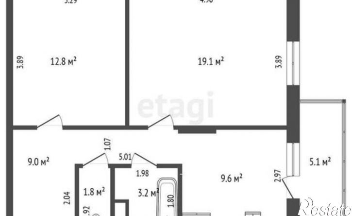 2-комн квартира ул Северная, 9,  д. 9