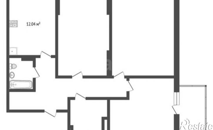 3-комн квартира ул Бакинских Комиссаров, 1,  д. 1
