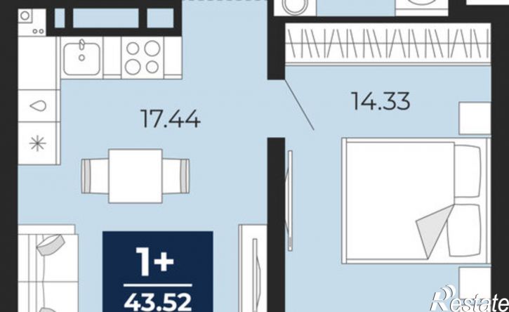 1-комн квартира в новом доме Закалужская улица, 8,  д. 8