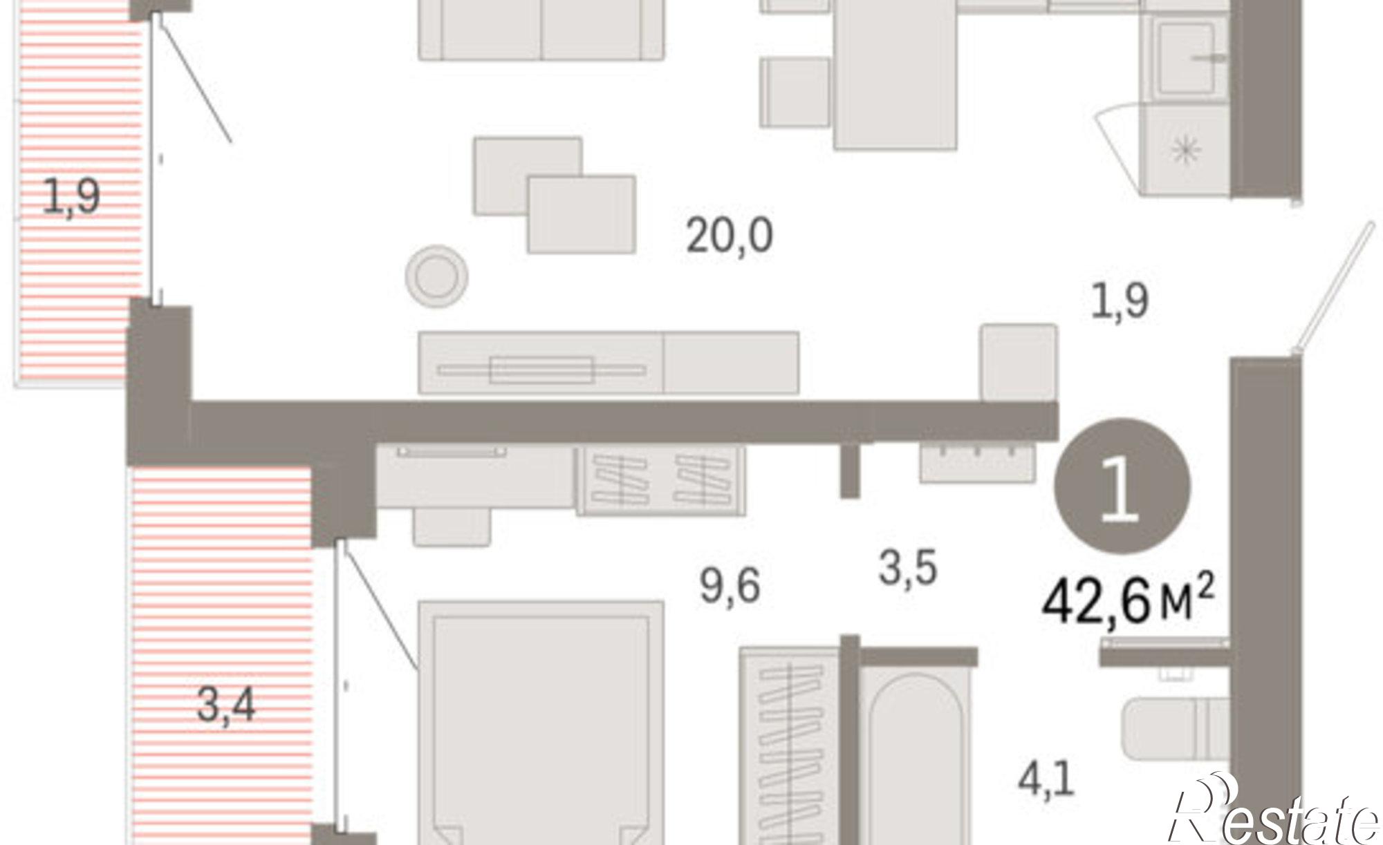 Купить квартиру за 9 470 000 рублей на ул Минская, 69