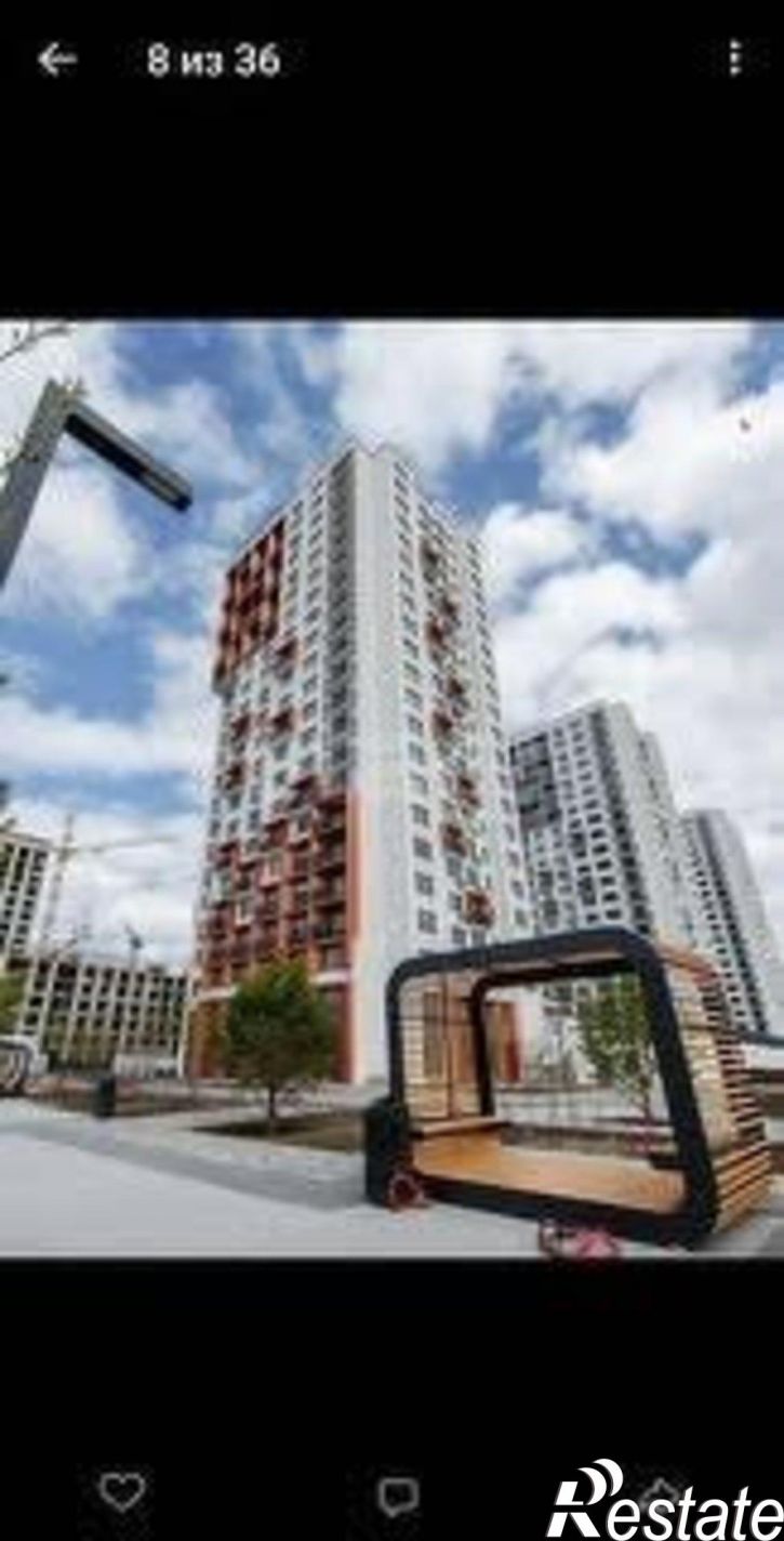 1-комн квартира в новом доме улица Бориса Прудаева, 7с2