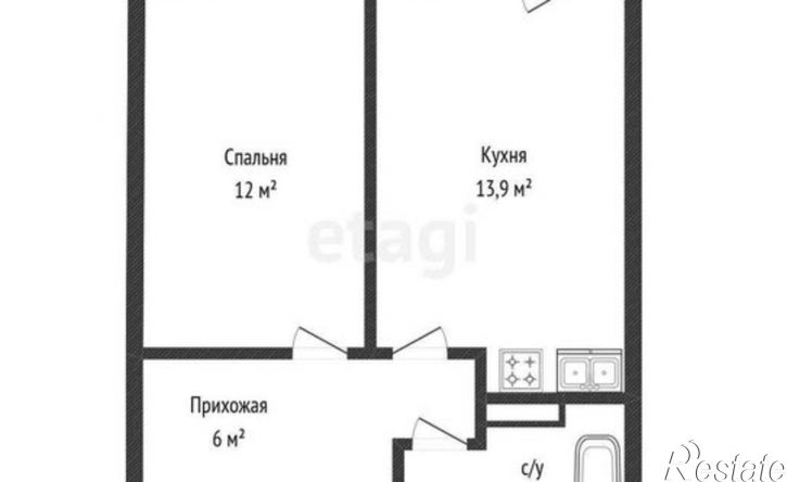 1-комн квартира ул Центральная, 100,  д. 100