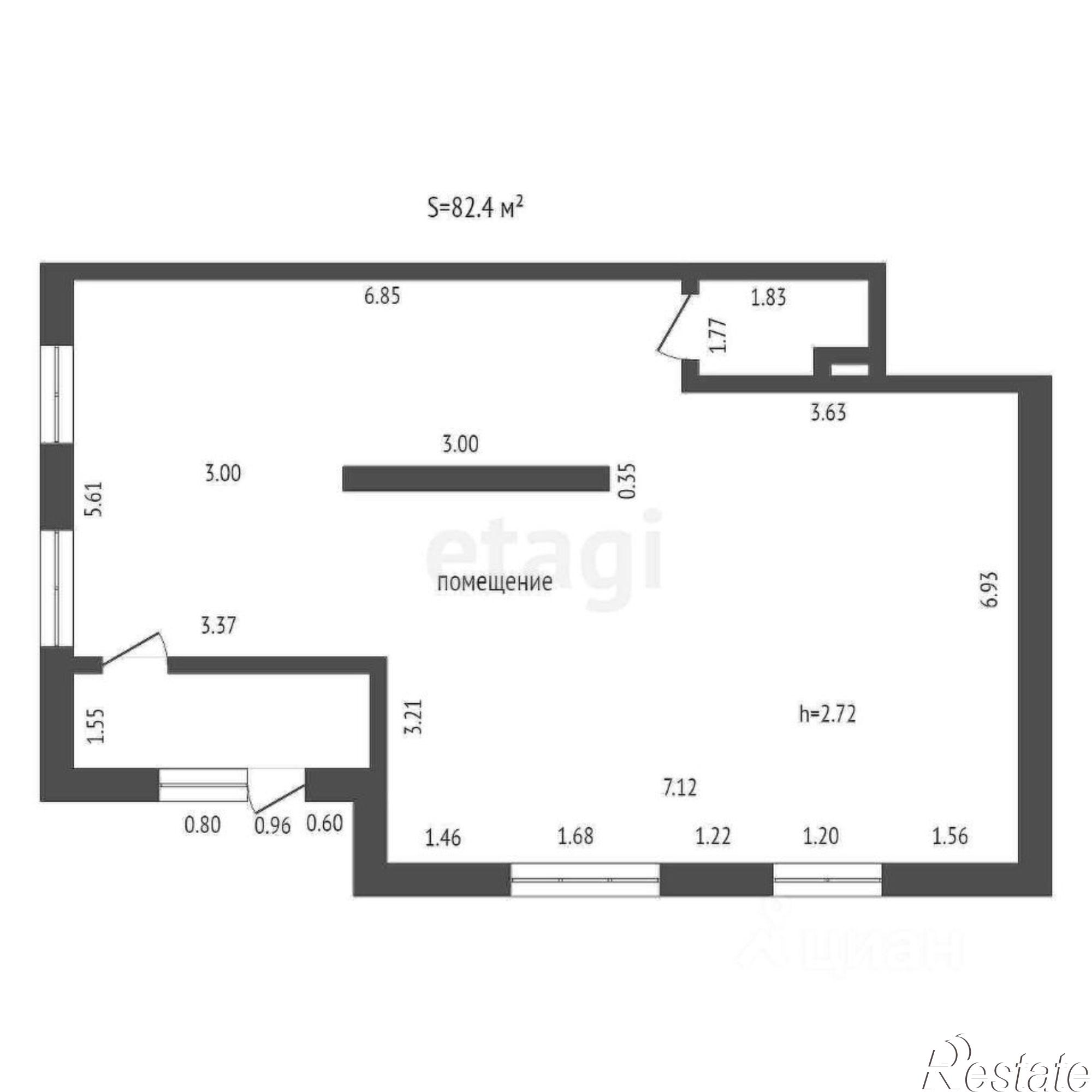 Купить помещение свободного назначения за 9 951 520 рублей на улица 50 лет Октября, 75 к2
