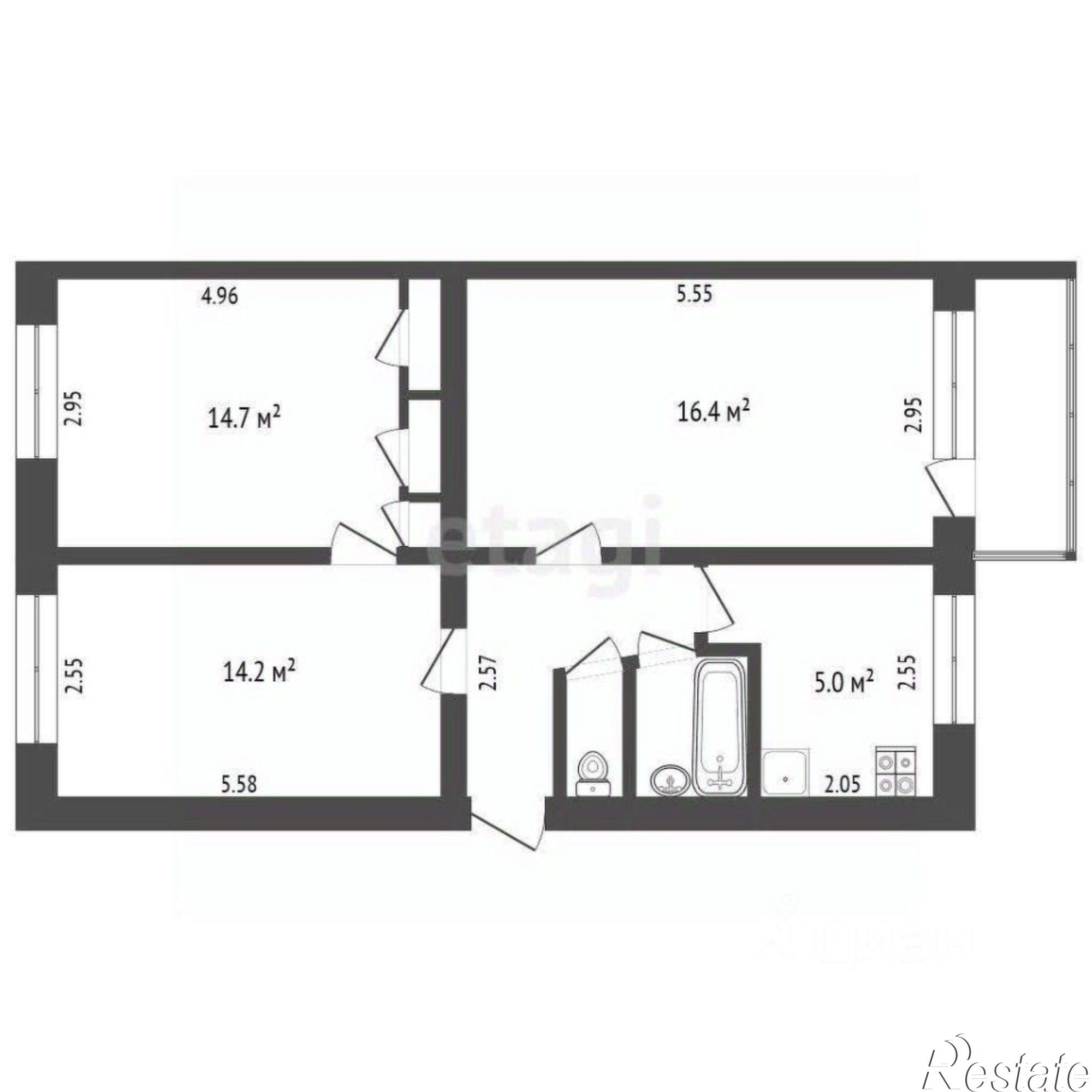 Купить квартиру за 6 000 000 рублей на ул Холодильная, 42а