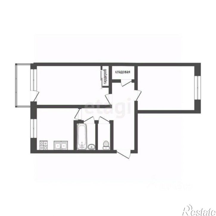 2-комн квартира проезд Геологоразведчиков, 26,  д. 26