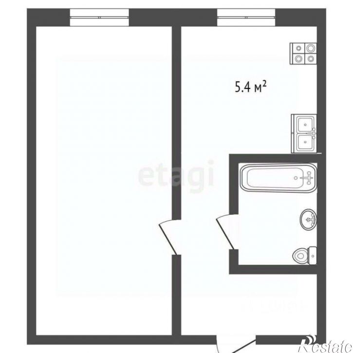 1-комн квартира ул Военная, 15 1,  д. 15 1,  к. 1