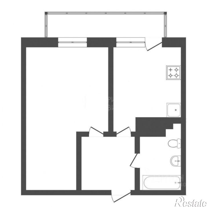 1-комн квартира Западносибирская улица, 2,  д. 2