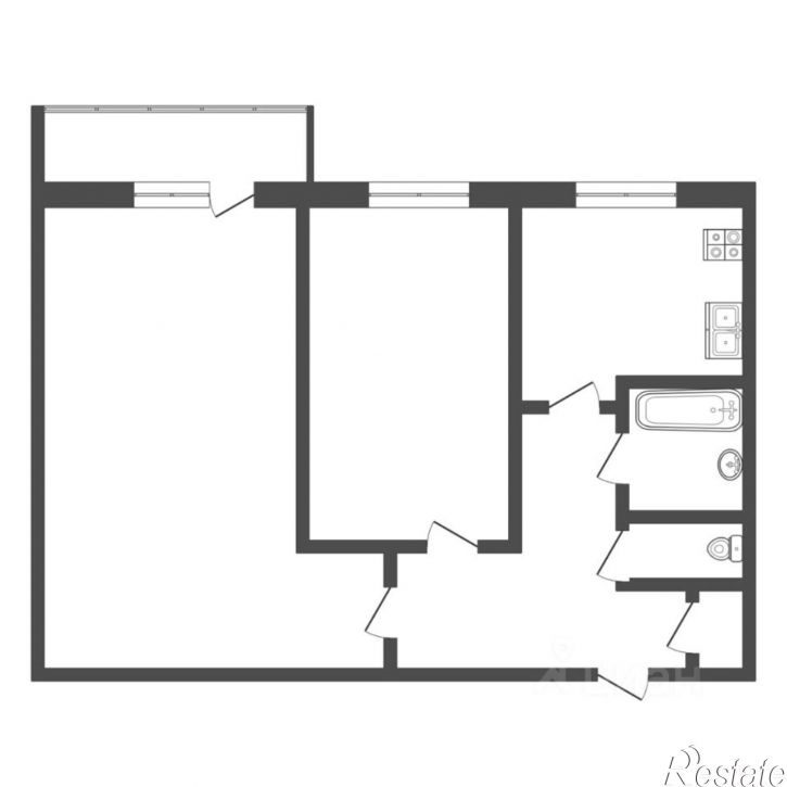 2-комн квартира Ямская улица, 96,  д. 96