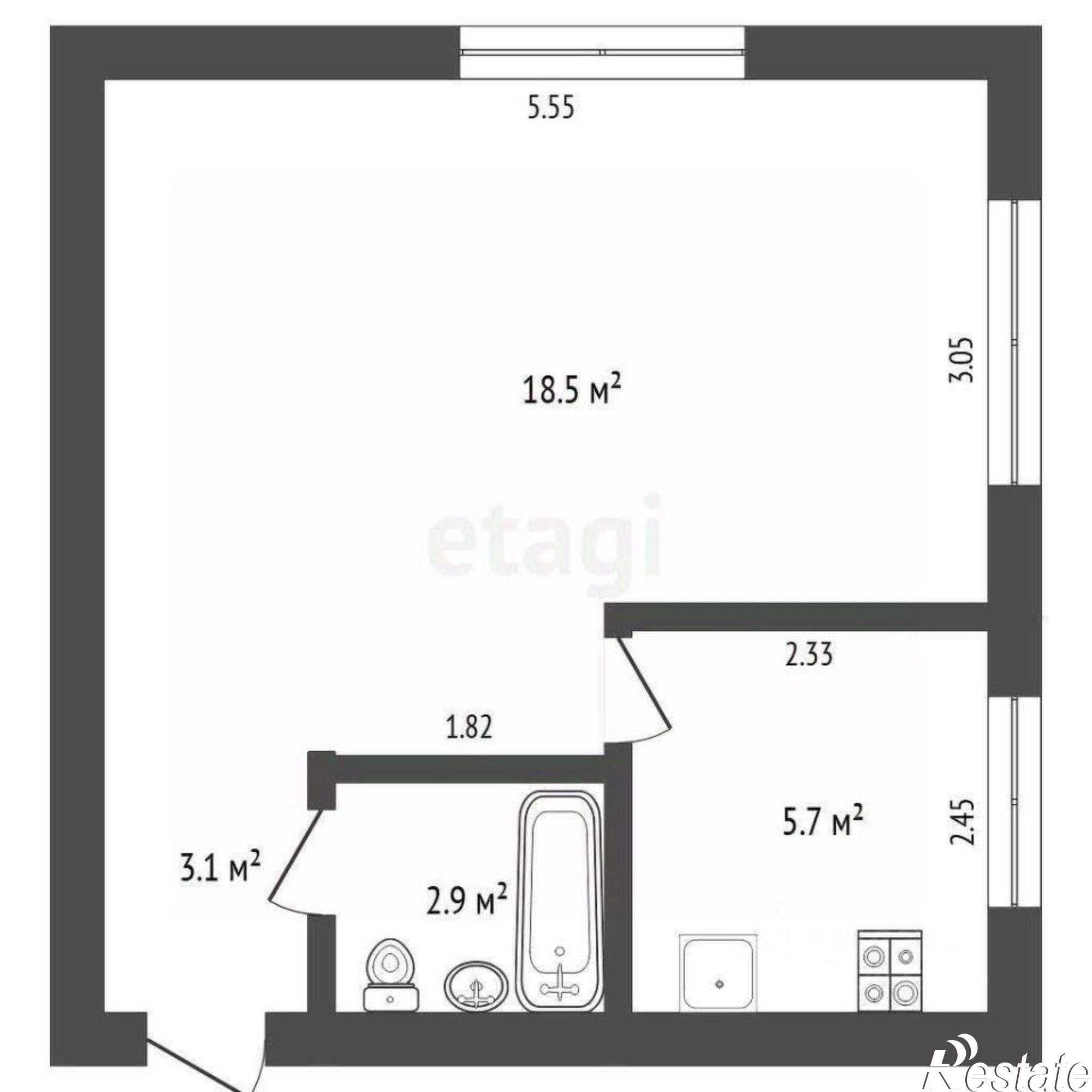 Купить квартиру за 3 300 000 рублей на Рижская улица, 78