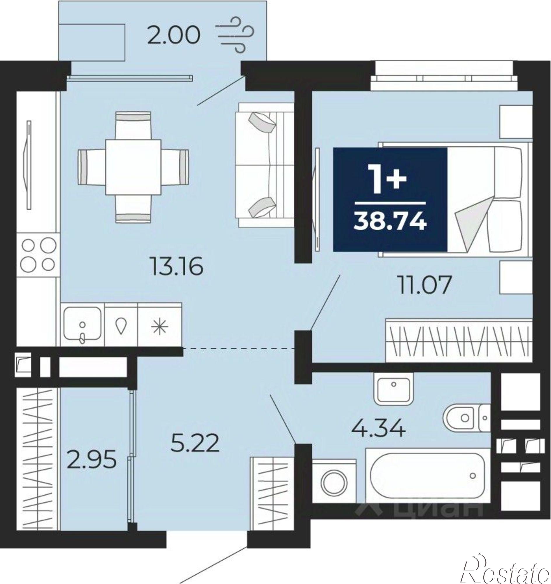 Купить квартиру за 5 290 000 рублей на ул Камчатская, 59