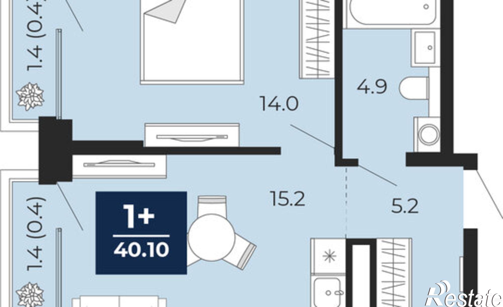 Купить квартиру за 6 103 540 рублей на Тобольский тракт, 103