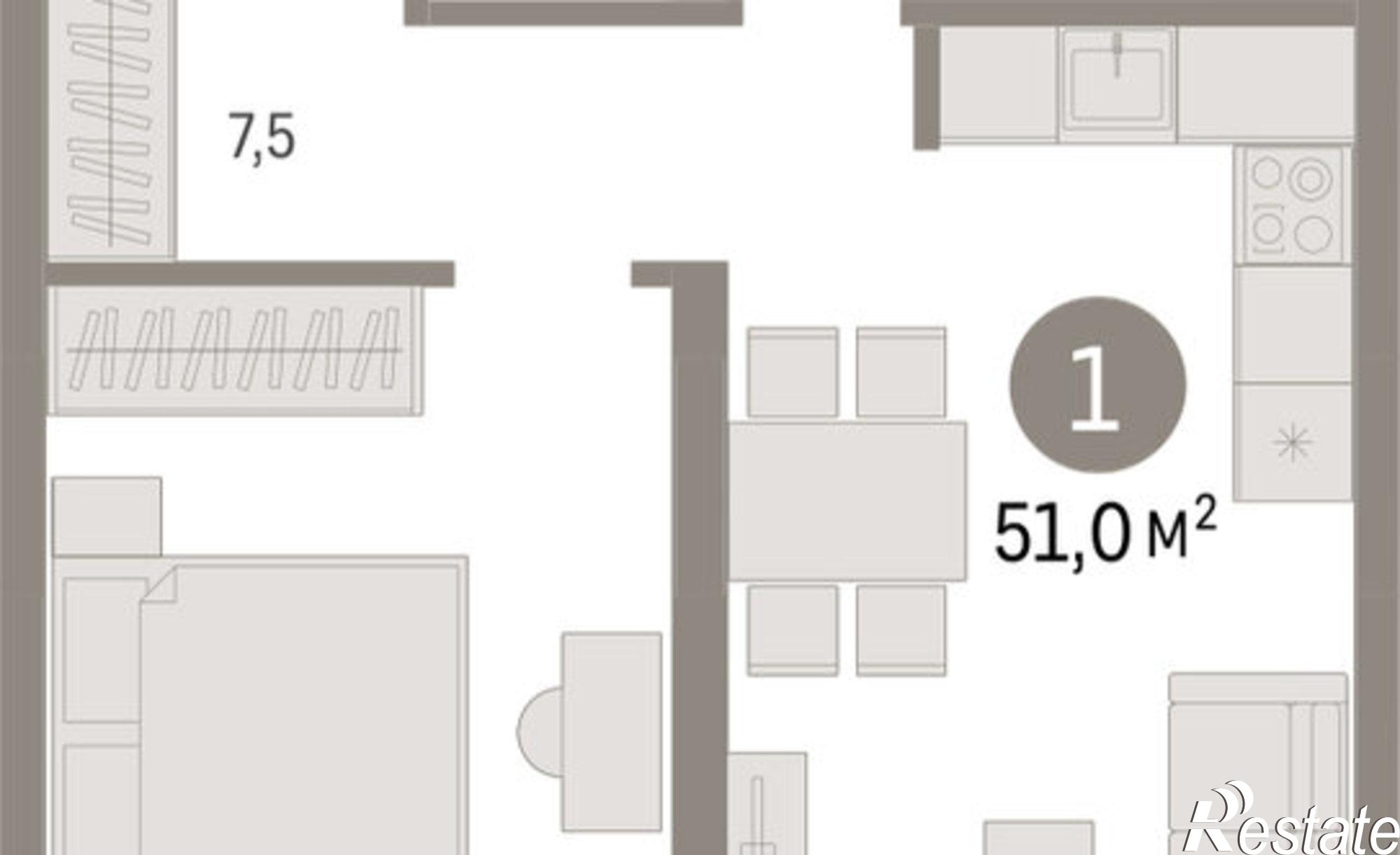 Купить квартиру за 7 650 000 рублей на Причальная улица, 11