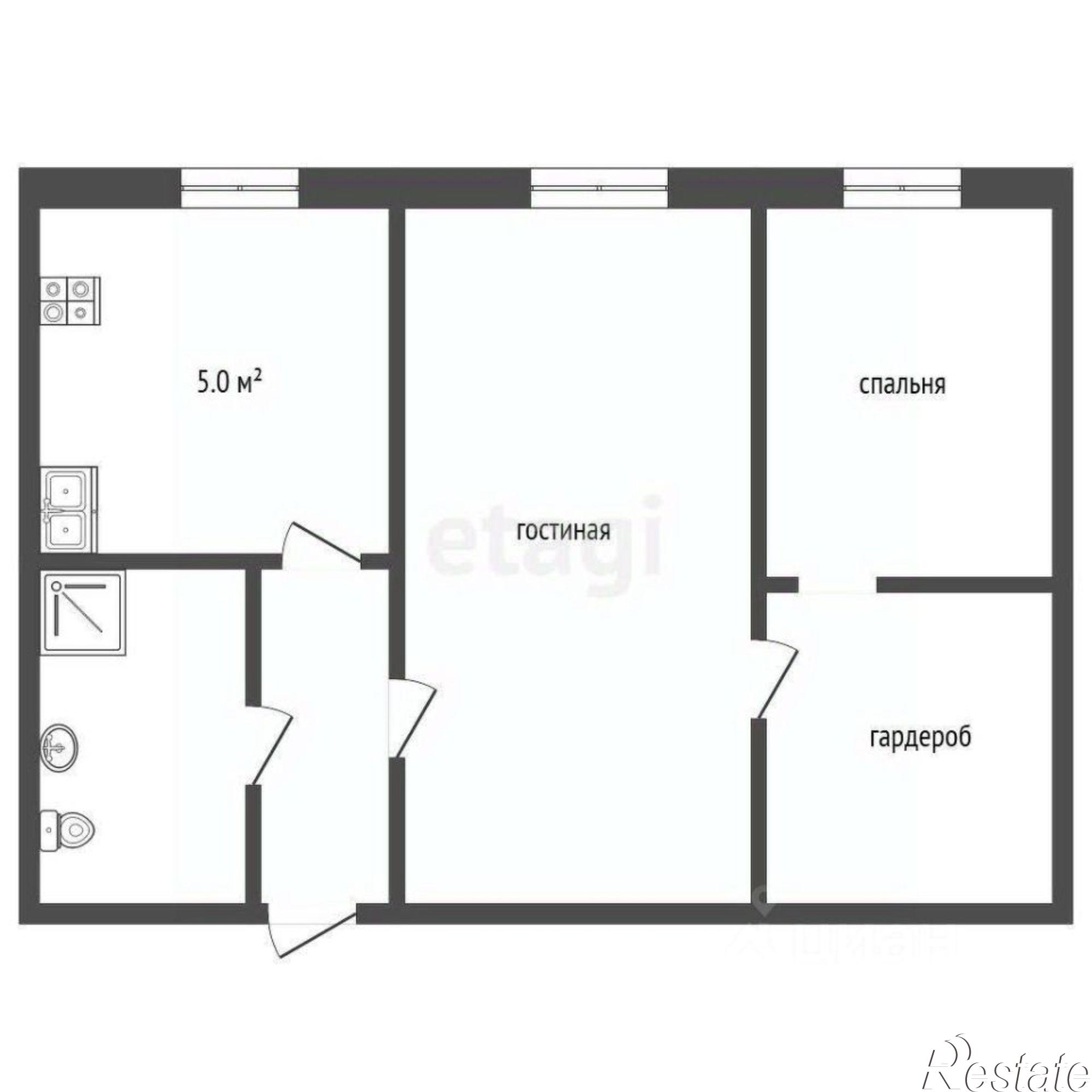 Купить квартиру за 3 900 000 рублей на улица 50 лет Октября, 62А