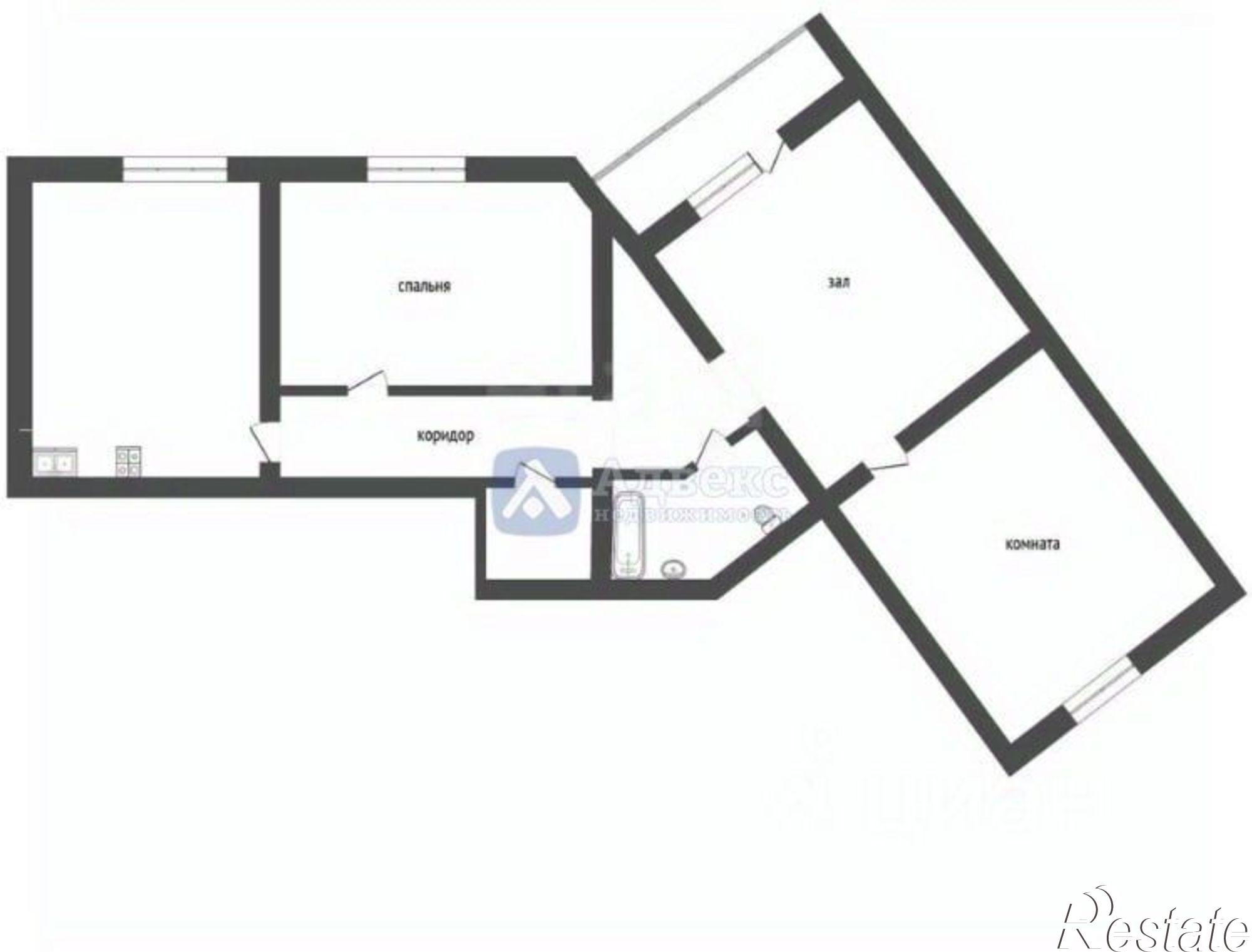 Купить квартиру за 10 750 000 рублей на Стартовая улица, 5А