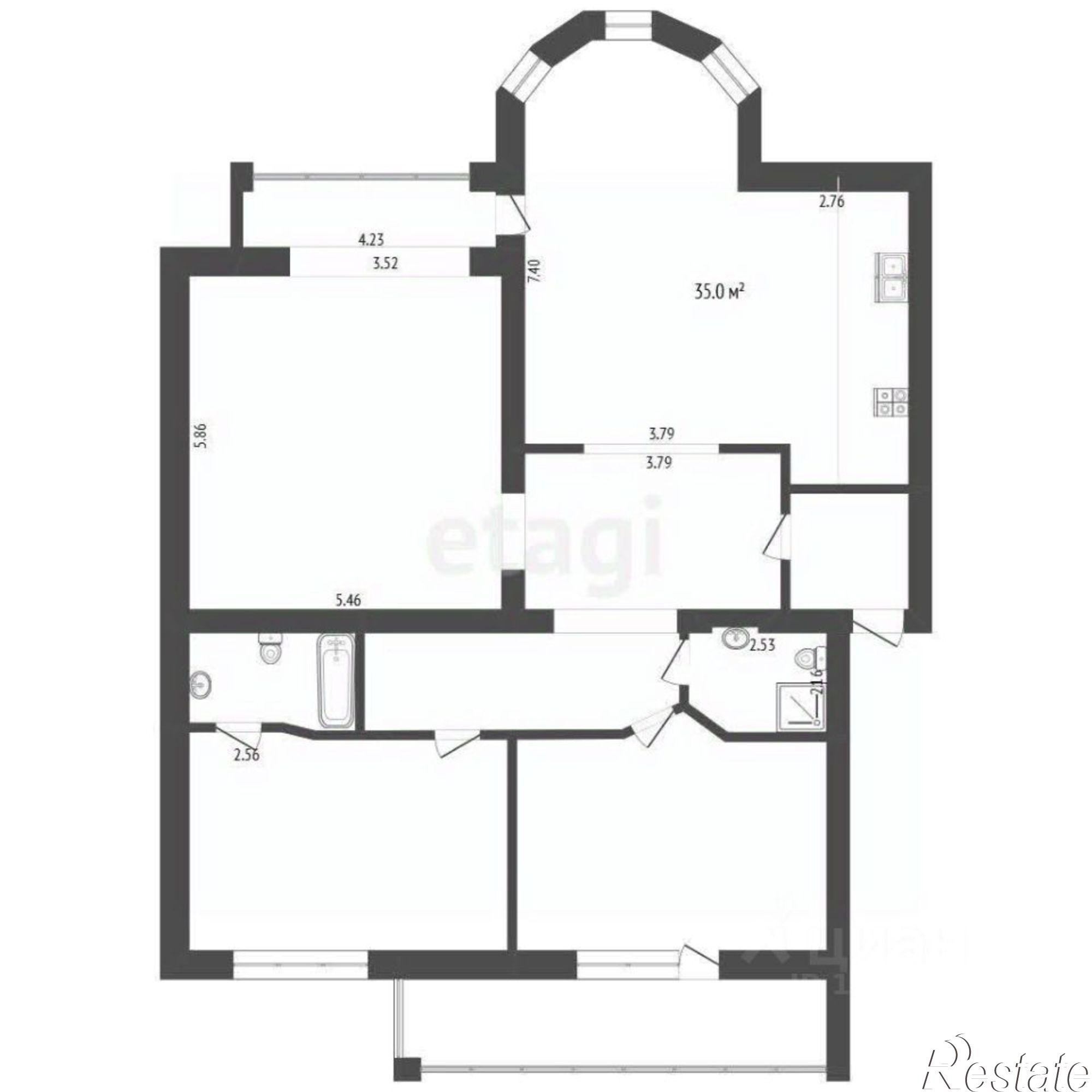 Купить квартиру за 18 000 000 рублей на ул Максима Горького, 47