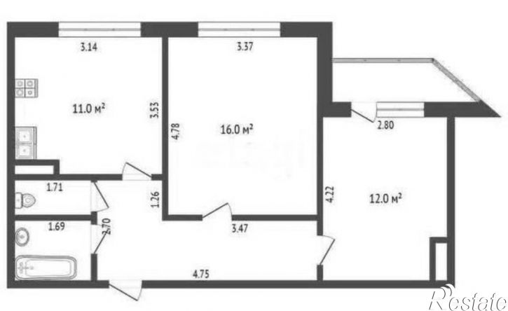 2-комн квартира Обдорская улица, 3,  д. 3