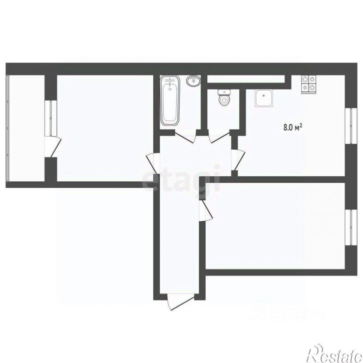 2-комн квартира ул Обдорская, 7,  д. 7