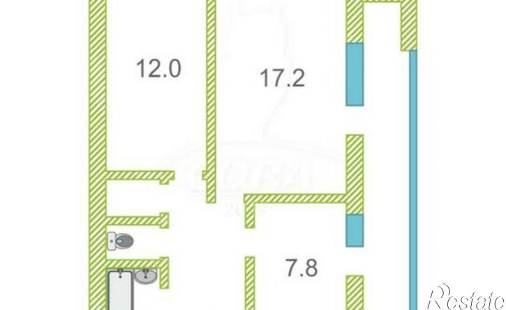 2-комн квартира ул Московский тракт, 14,  д. 14