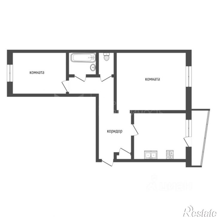 2-комн квартира улица Монтажников, 8,  д. 8