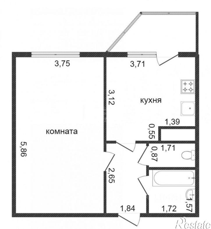 1-комн квартира ул Обдорская, 3,  д. 3