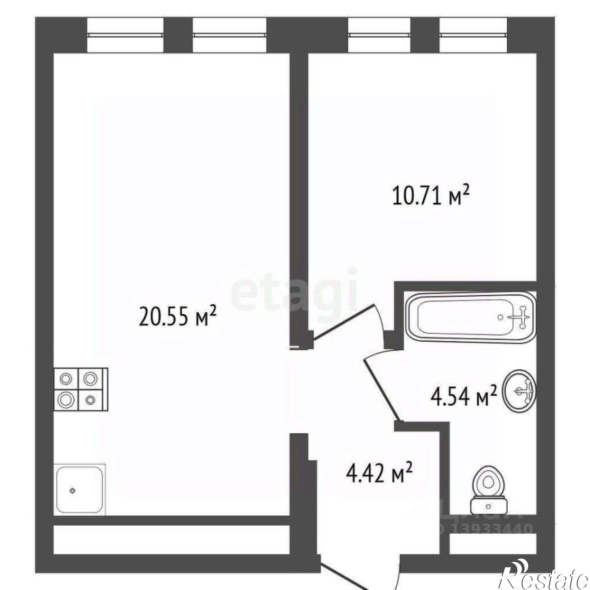 Купить квартиру за 6 130 000 рублей на улица Пожарных и спасателей, 16