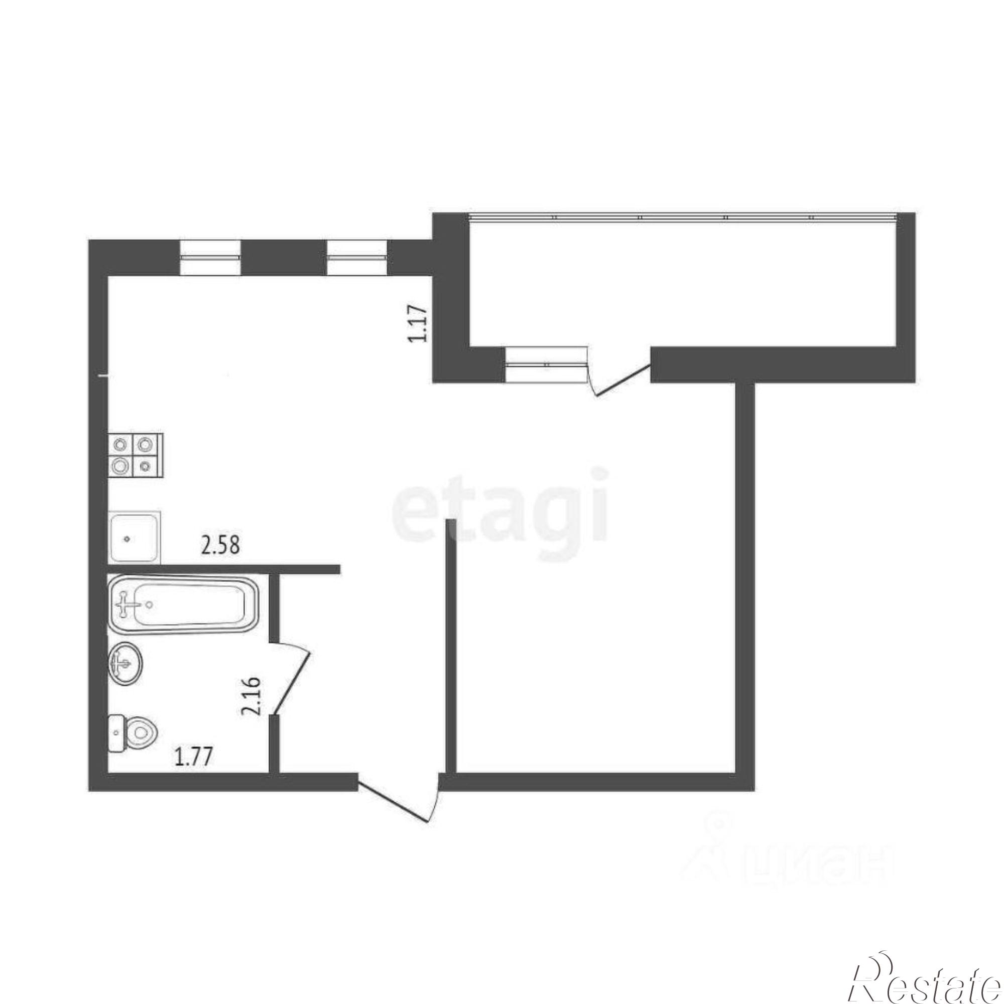 Купить квартиру за 5 100 000 рублей на ул Александра Протозанова, 16