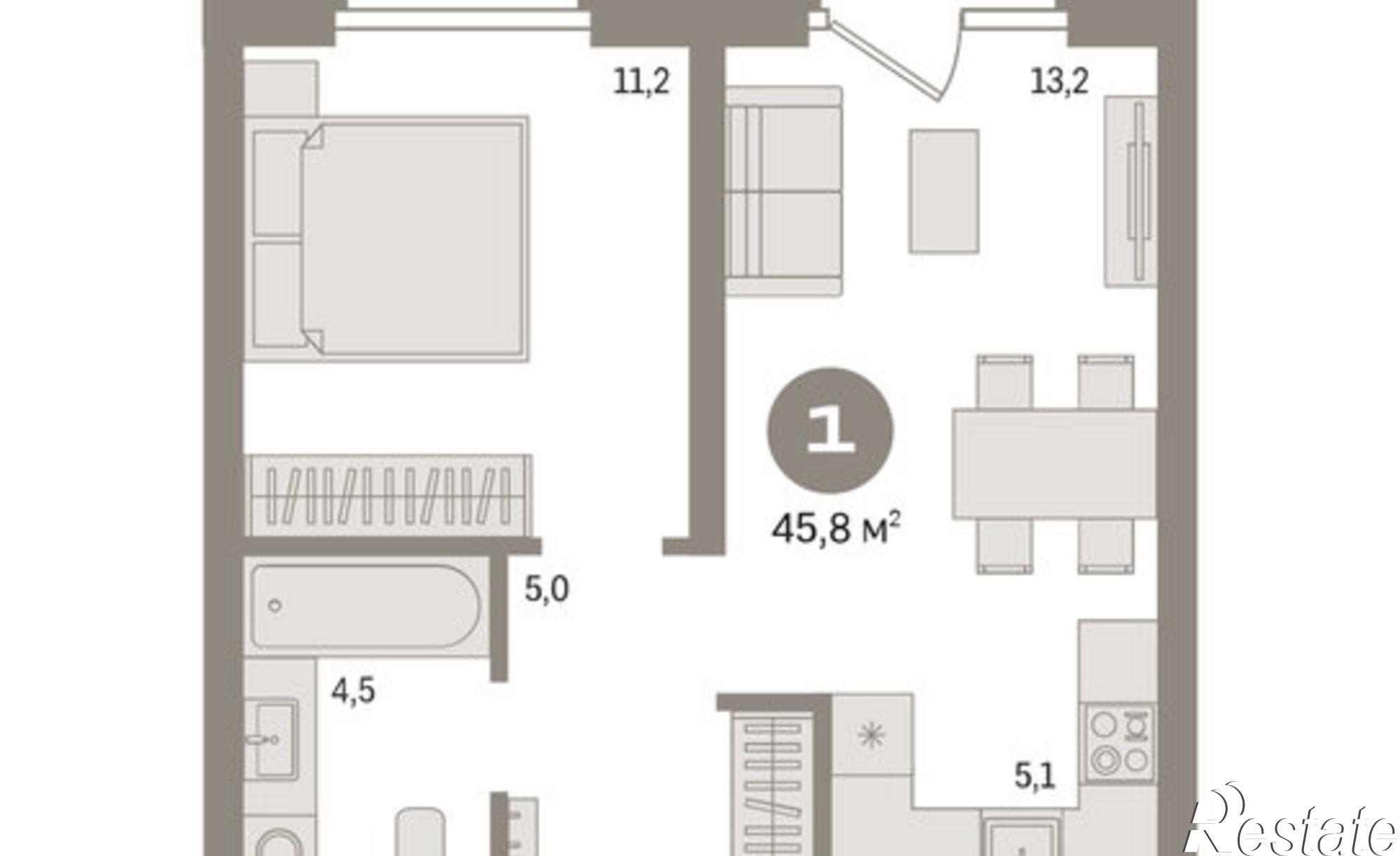 Купить квартиру за 8 960 000 рублей на Причальная улица, 11