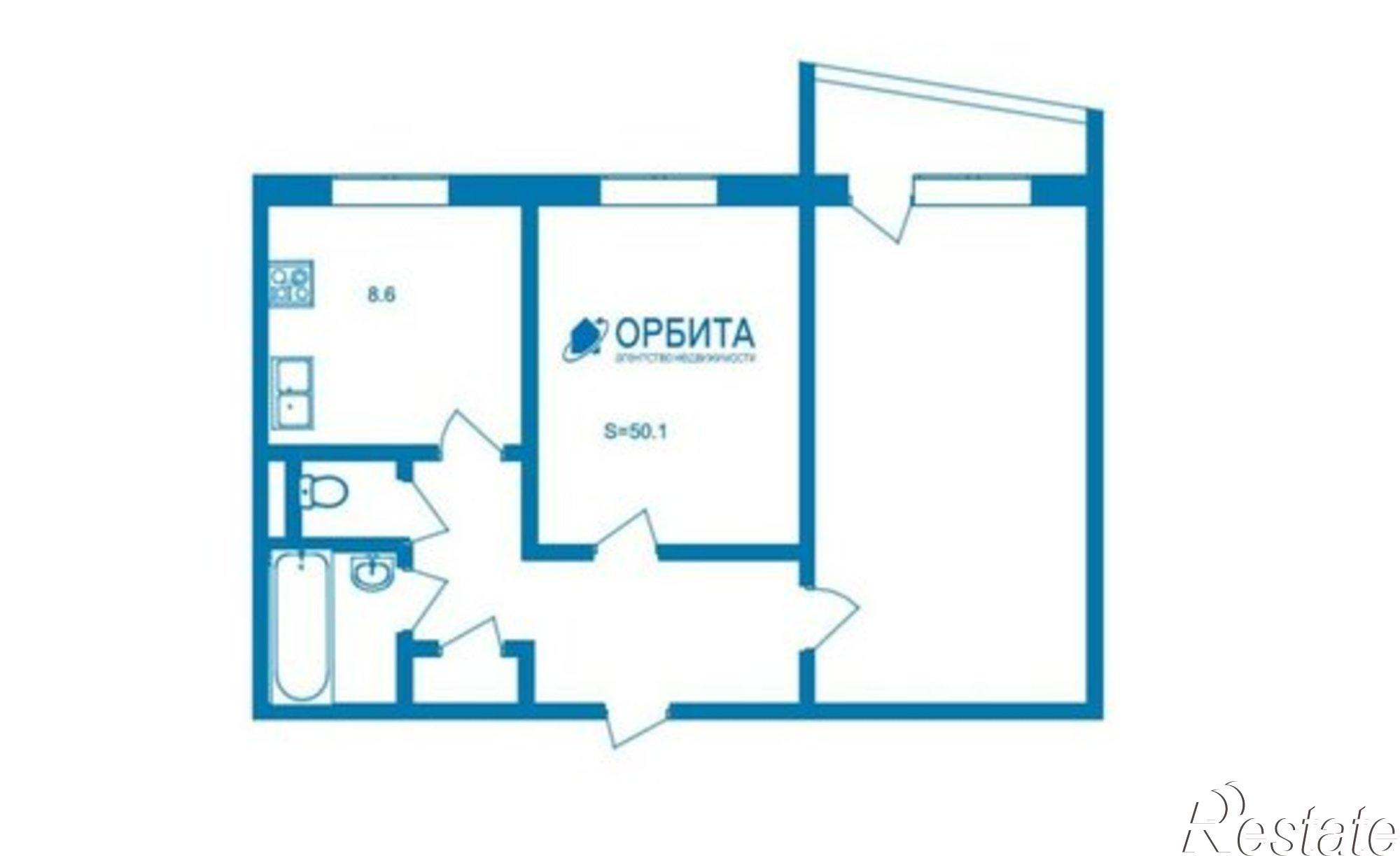 Купить квартиру за 7 350 000 рублей на улица Домостроителей, 14 к1