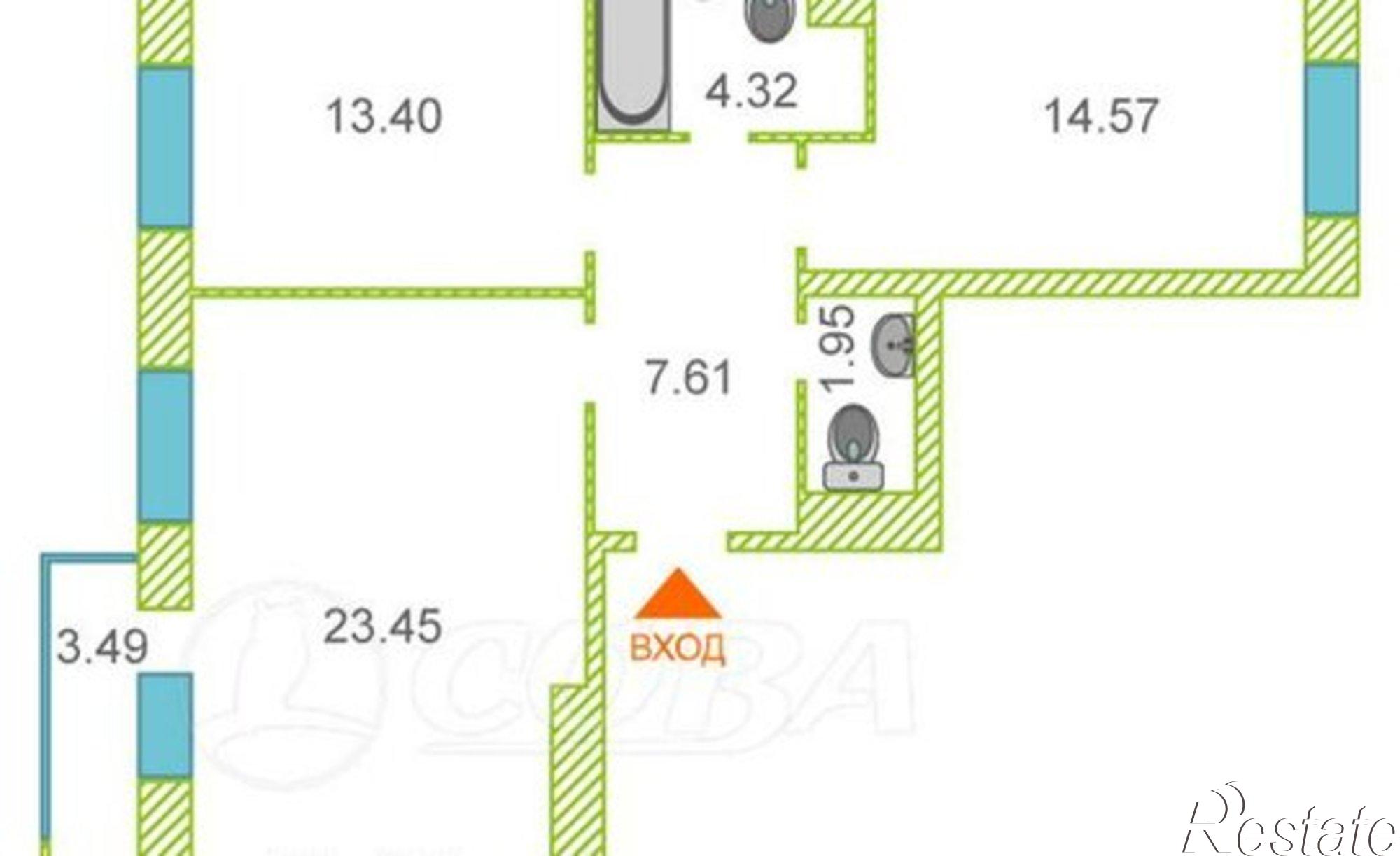 Купить квартиру за 8 700 000 рублей на ул Фармана Салманова, 14