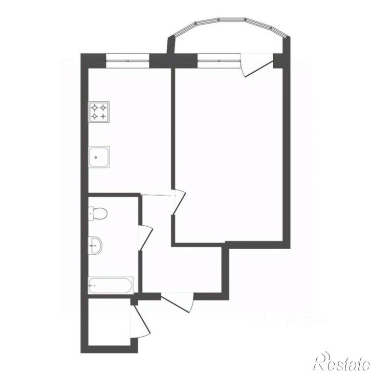 1-комн квартира Беловежская улица, 13 к2,  д. 13 к2