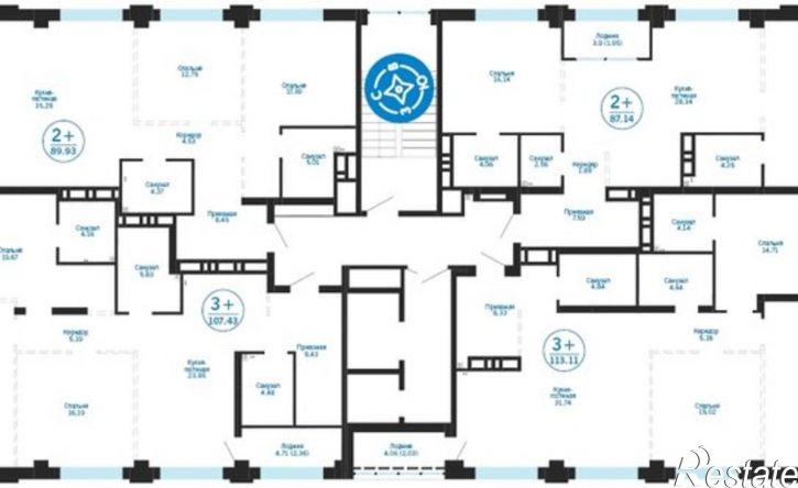 3-комн квартира улица Пожарных и спасателей, 1,  д. 1