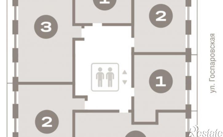 1-комн квартира в новом доме Причальная улица, 7,  д. 7