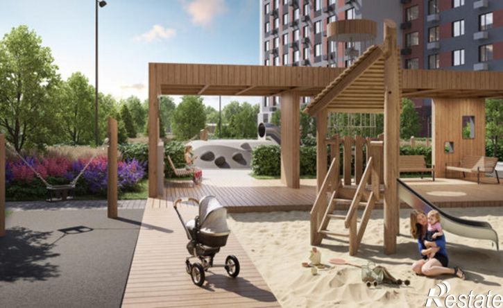 2-комн квартира в новом доме ул Краснооктябрьская, 14 3,  д. 14 3,  к. 3