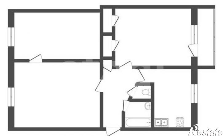 3-комн квартира Севастопольская улица, 21,  д. 21