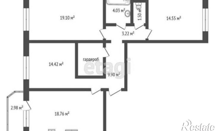 3-комн квартира Кремлёвская улица, 85 к1,  д. 85 к1