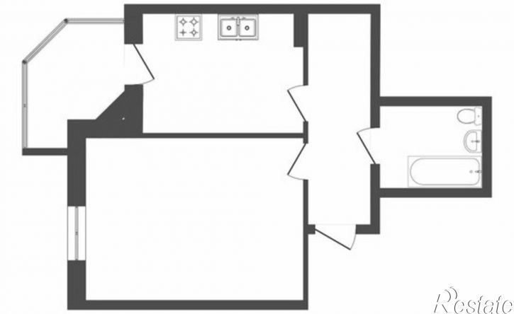 1-комн квартира улица Муравленко, 9/1,  д. 9/1