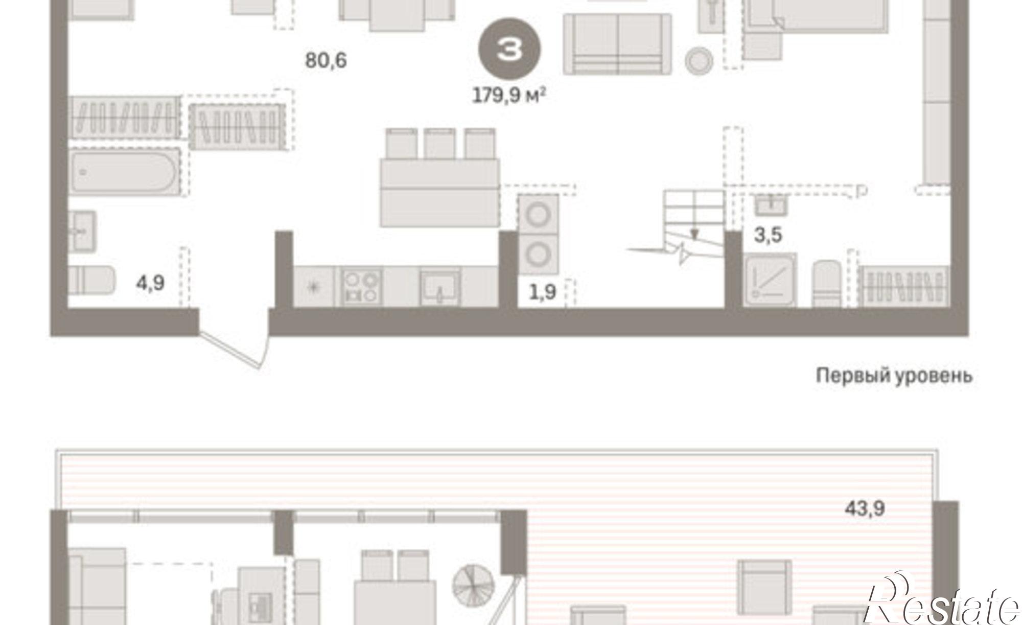 Купить квартиру за 32 140 000 рублей на Причальная улица, 8