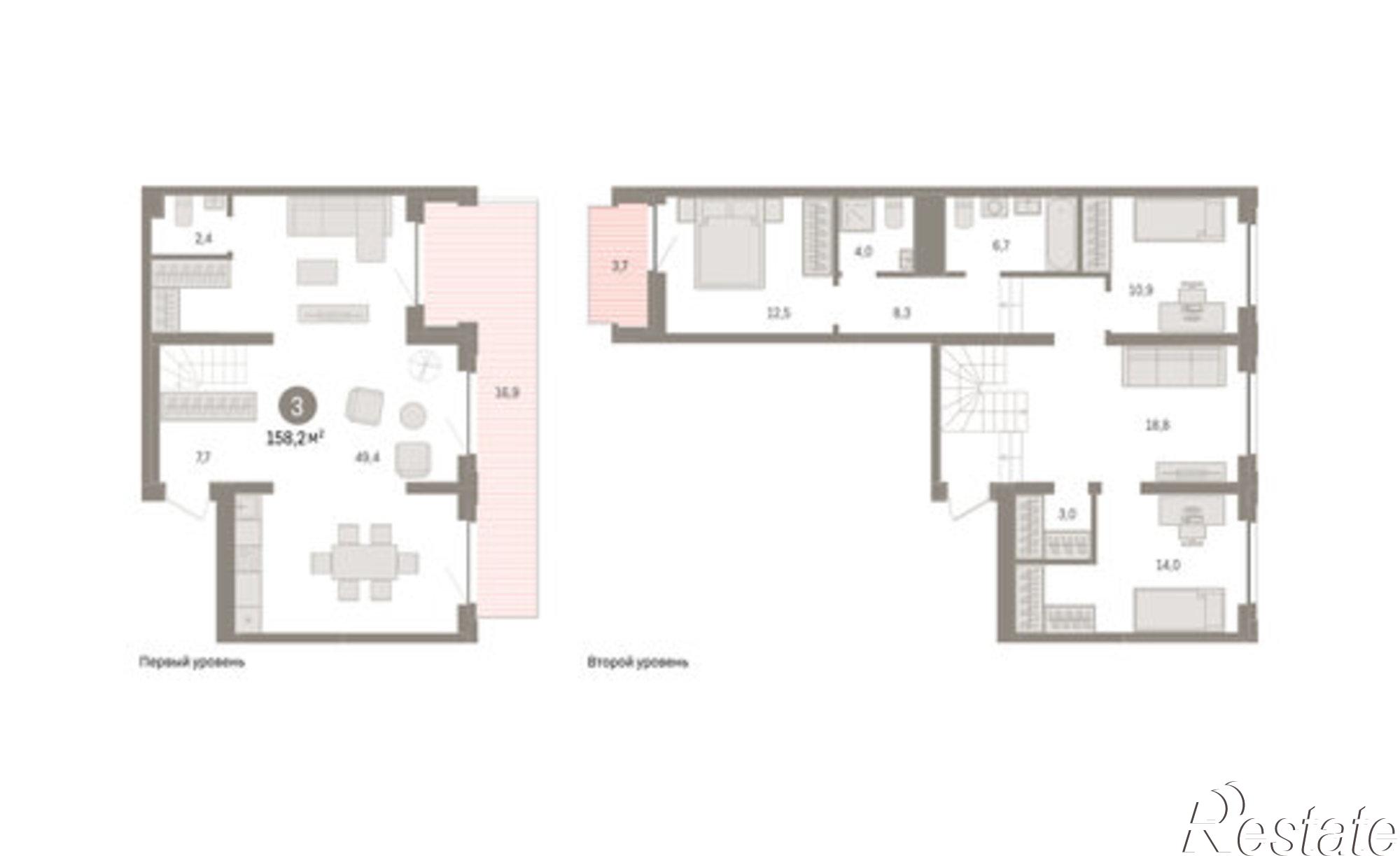 Купить квартиру за 18 450 000 рублей на Причальная улица, 11