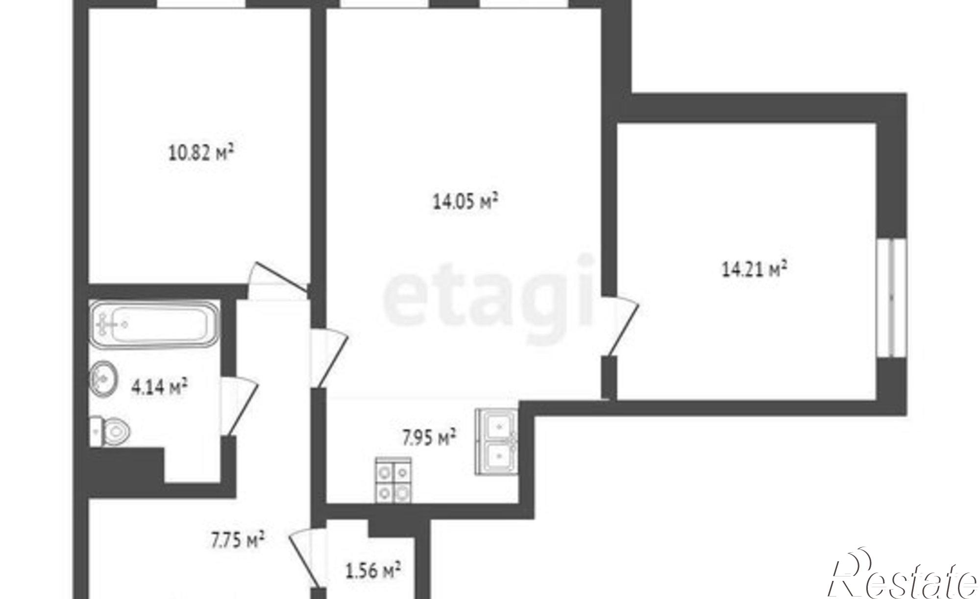 Купить квартиру за 10 900 000 рублей на ул Фармана Салманова, 12