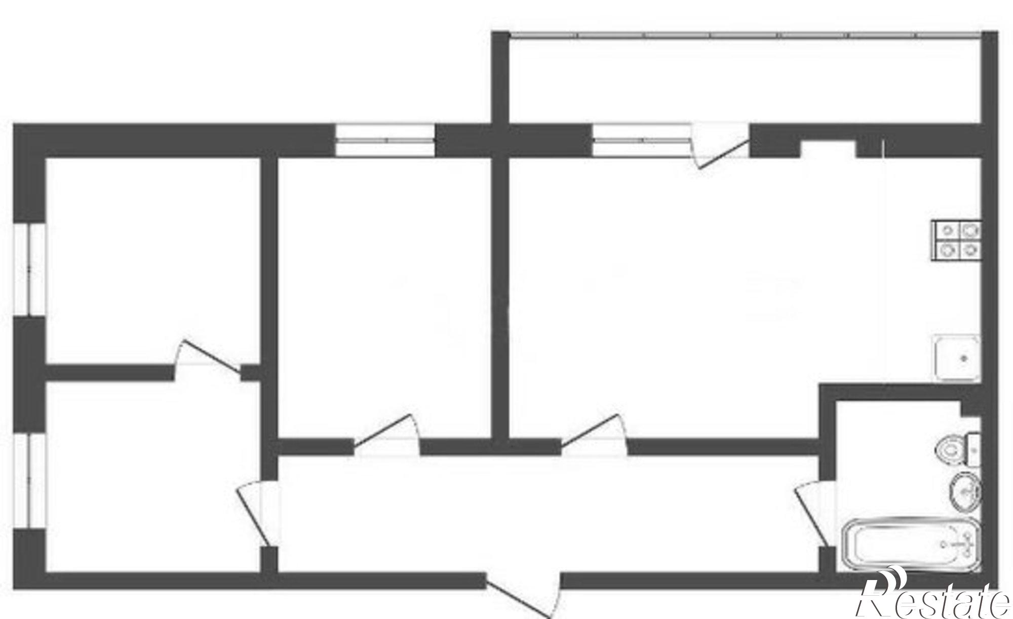 Купить квартиру за 7 500 000 рублей на ул Пермякова, 83 1