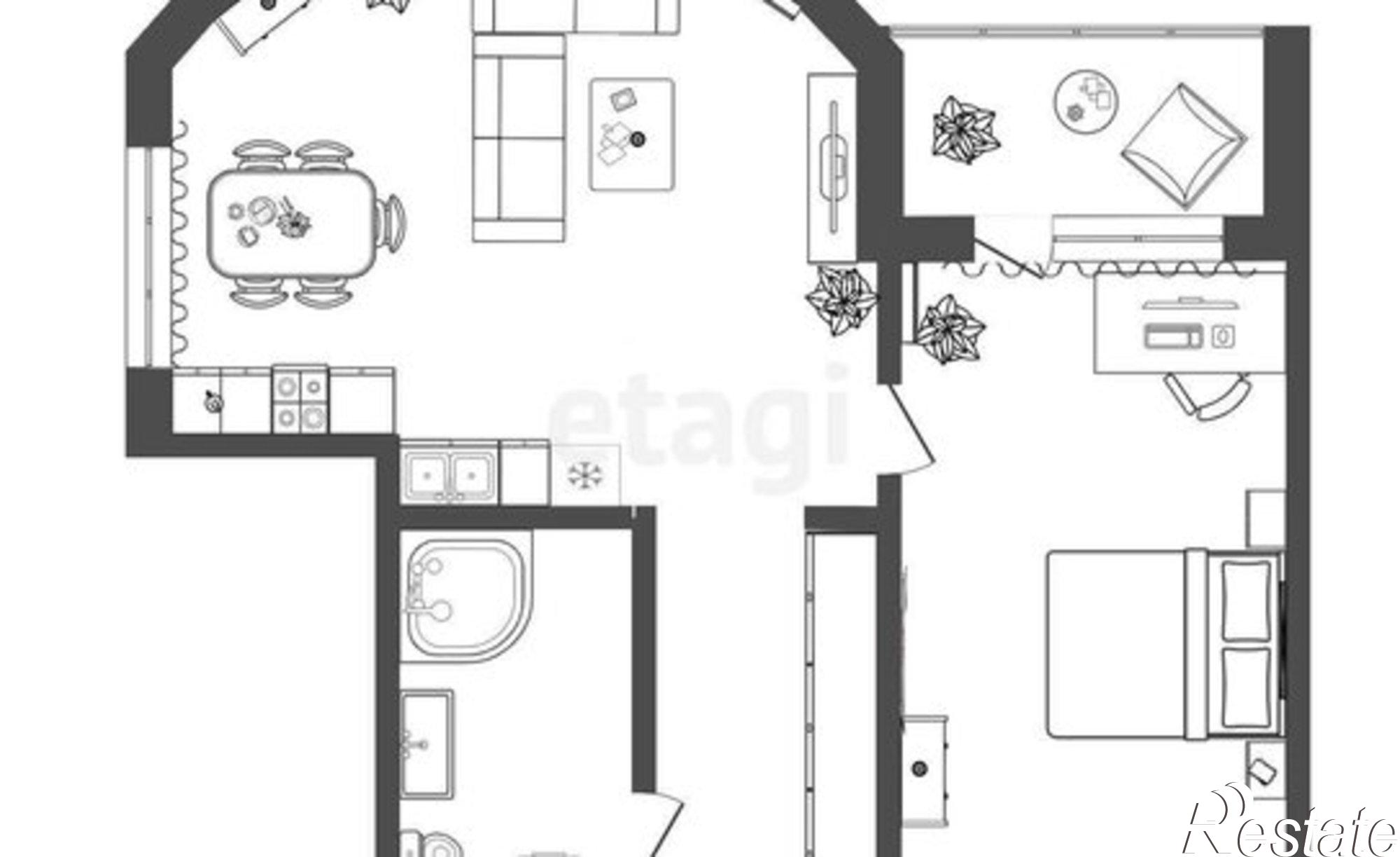 Купить квартиру за 9 800 000 рублей на улица Мельникайте, 144 к1