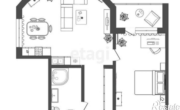 1-комн квартира улица Мельникайте, 144 к1,  д. 144 к1