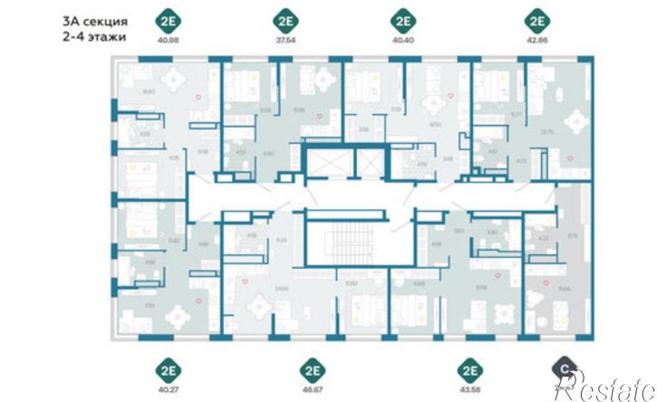 2-комн квартира в новом доме Московский тракт