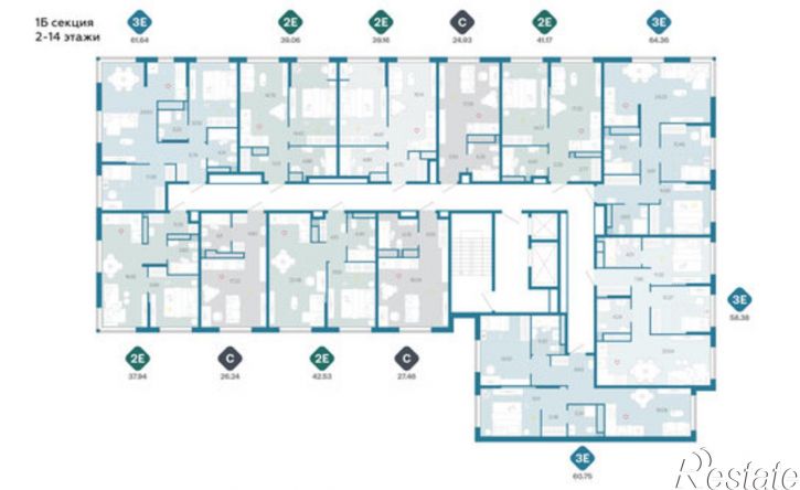 3-комн квартира в новом доме Московский тракт