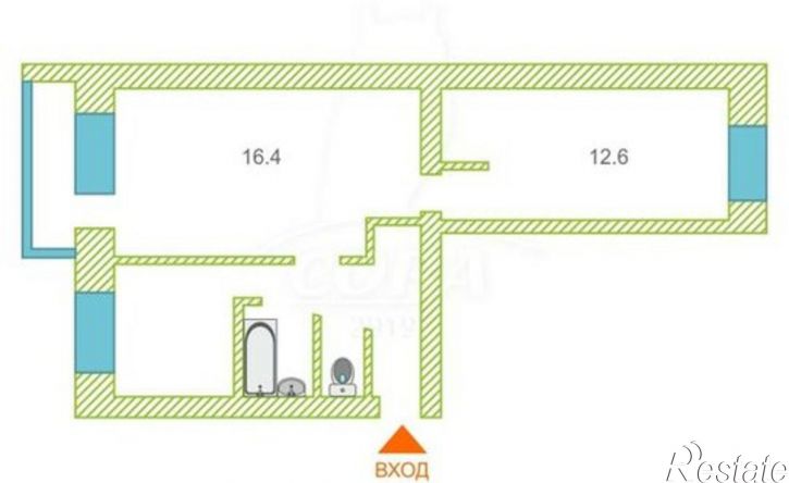 2-комн квартира ул Пермякова, 2а,  д. 2а