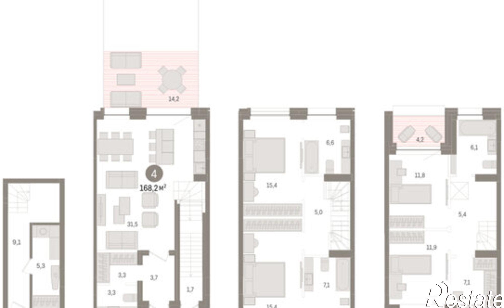 Купить квартиру за 19 570 000 рублей на улица Муравленко, 24