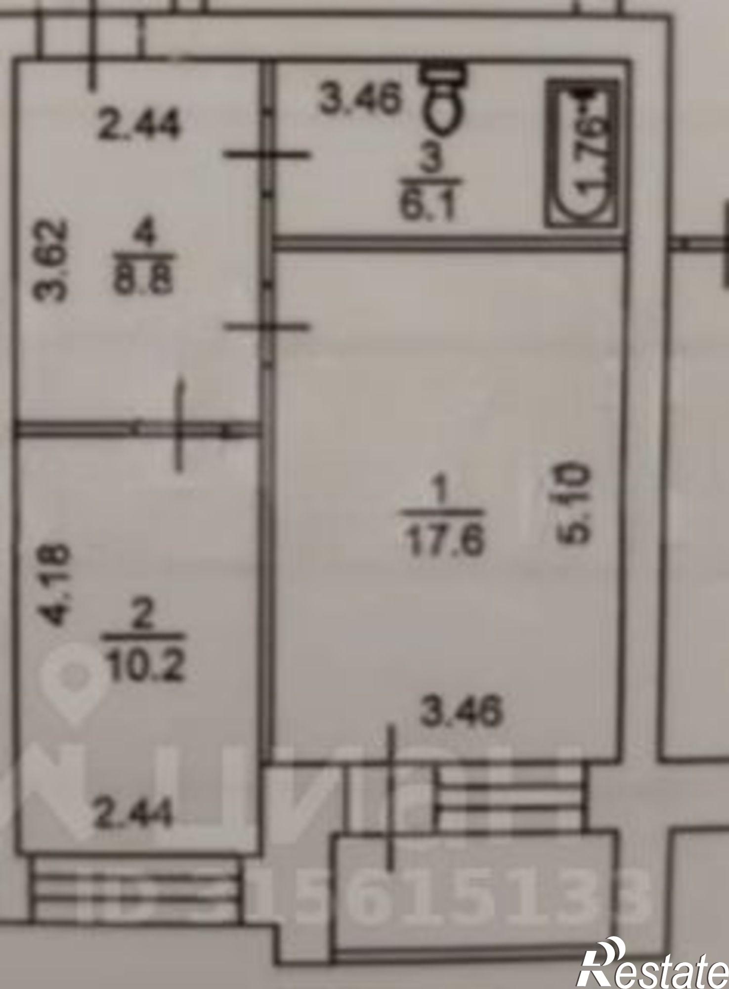 Купить квартиру за 6 400 000 рублей на улица Газовиков, 41/1