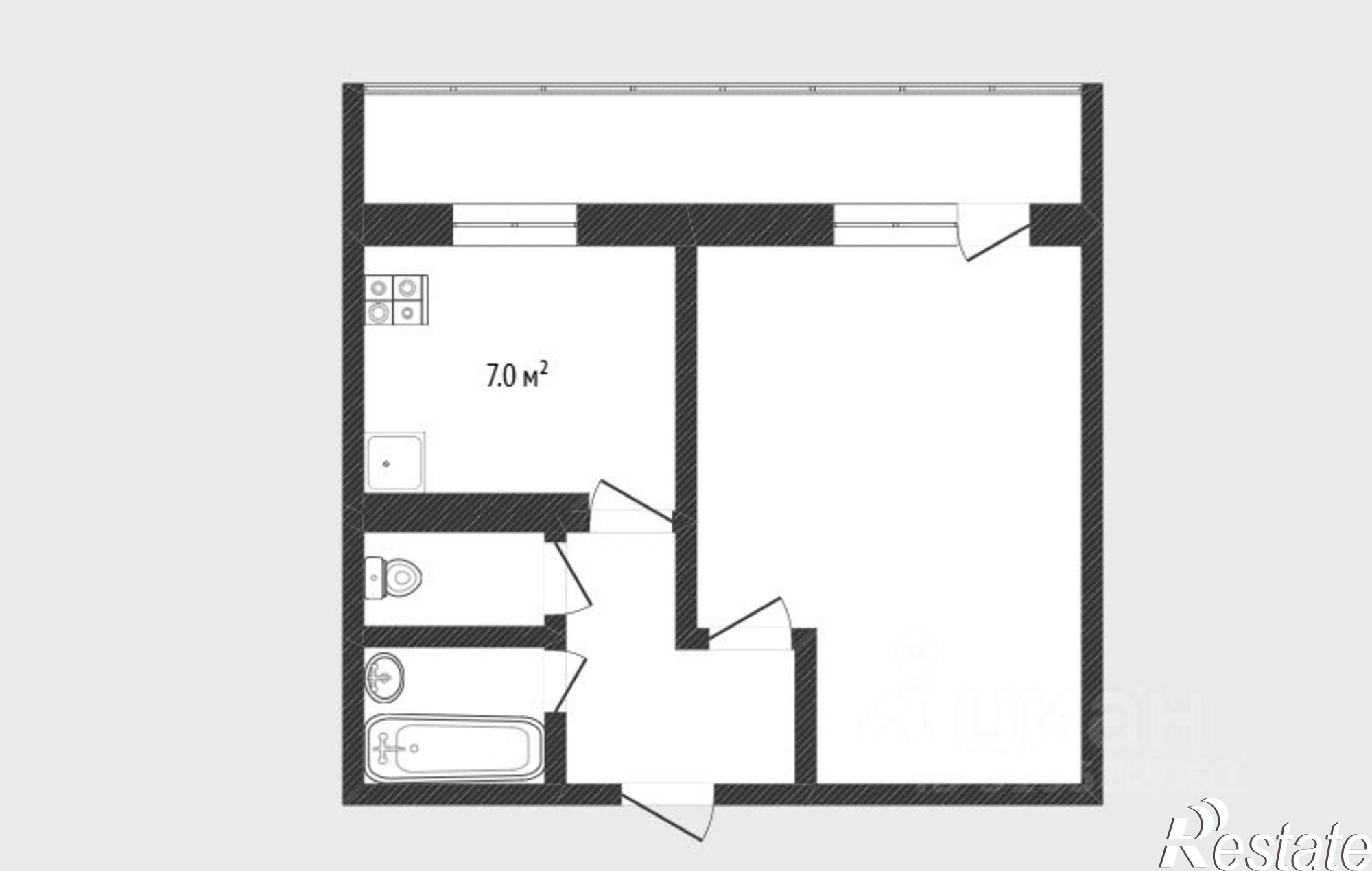 Купить квартиру за 2 850 000 рублей на улица Щорса, 7А