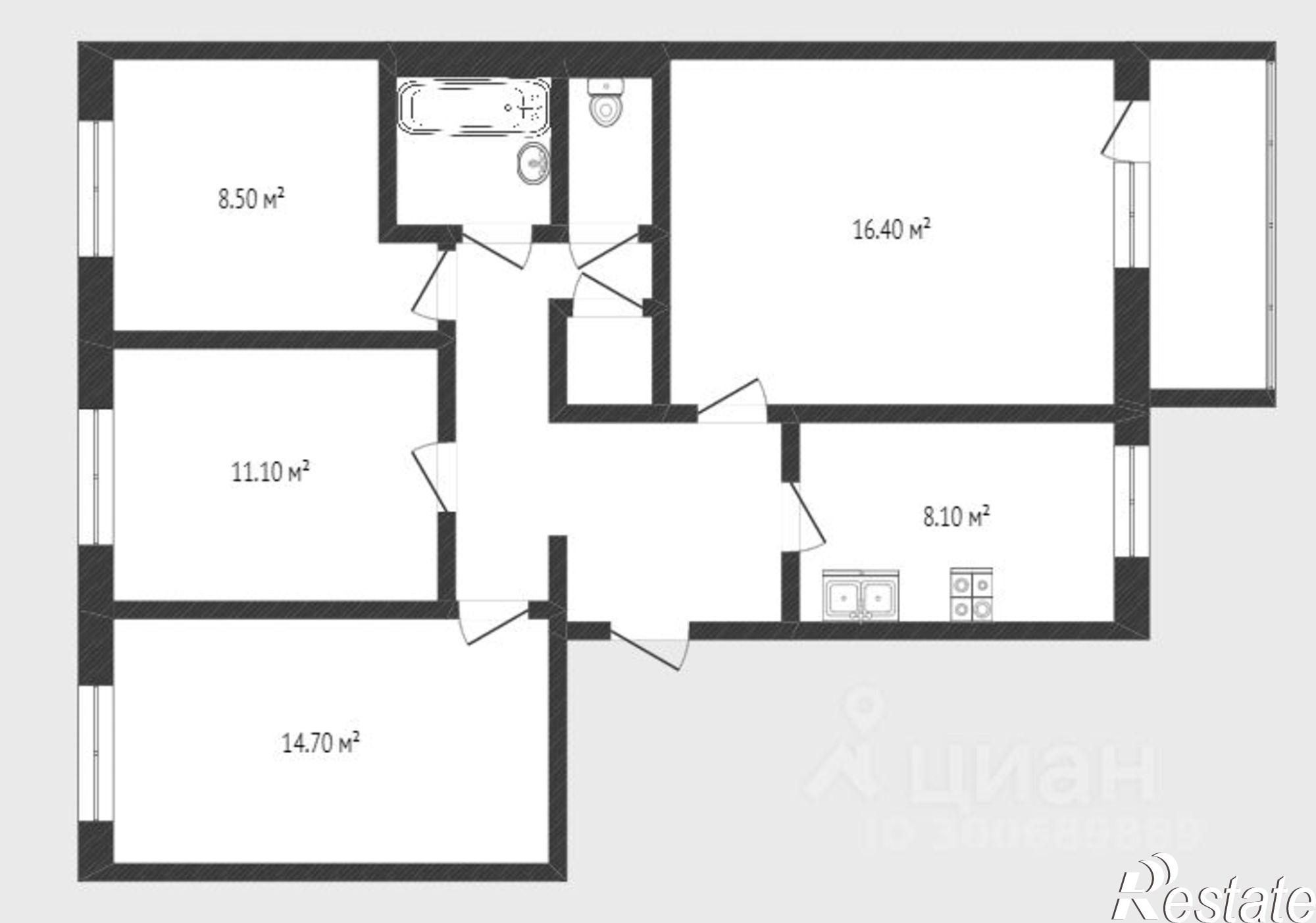 Купить квартиру за 5 600 000 рублей на улица Тимуровцев, 32